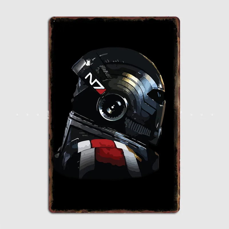Smart Home Poster - Classical Retro N7 Commander Shepard Mass