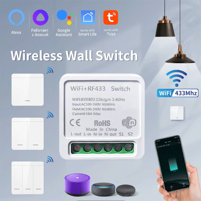 Smart Home Networking - Tuya WiFi Smart Light Switch Smart
