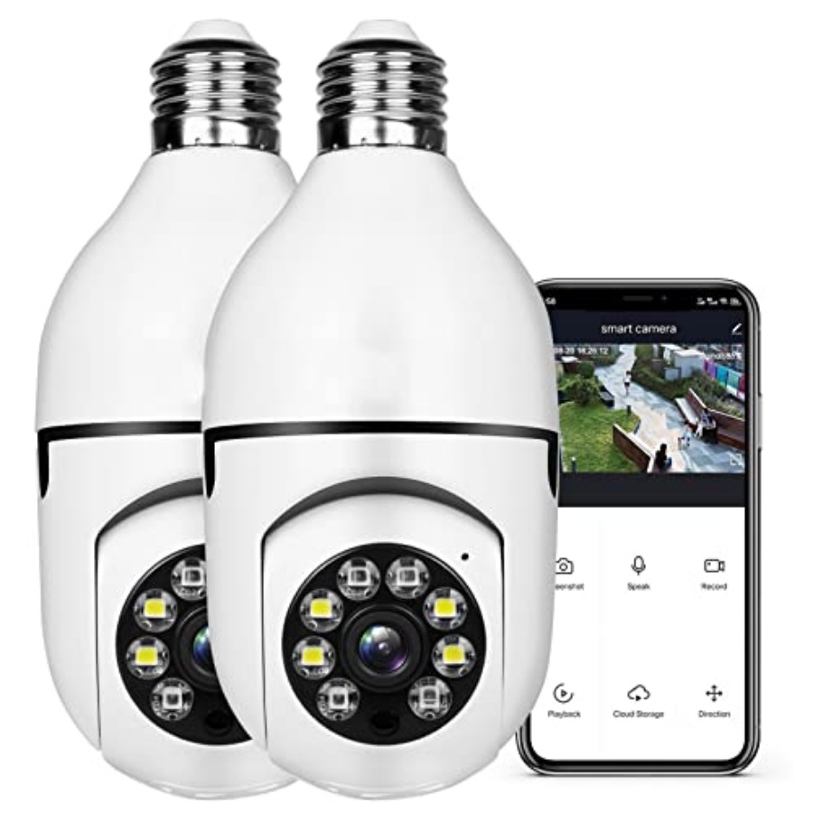 Smart Bulb - Light Bulb 1080P Security Wireless Camera