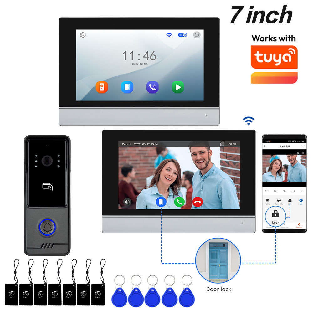 Smart Home Video Doorbell App - Tuya App Smart Wifi 4 Wire