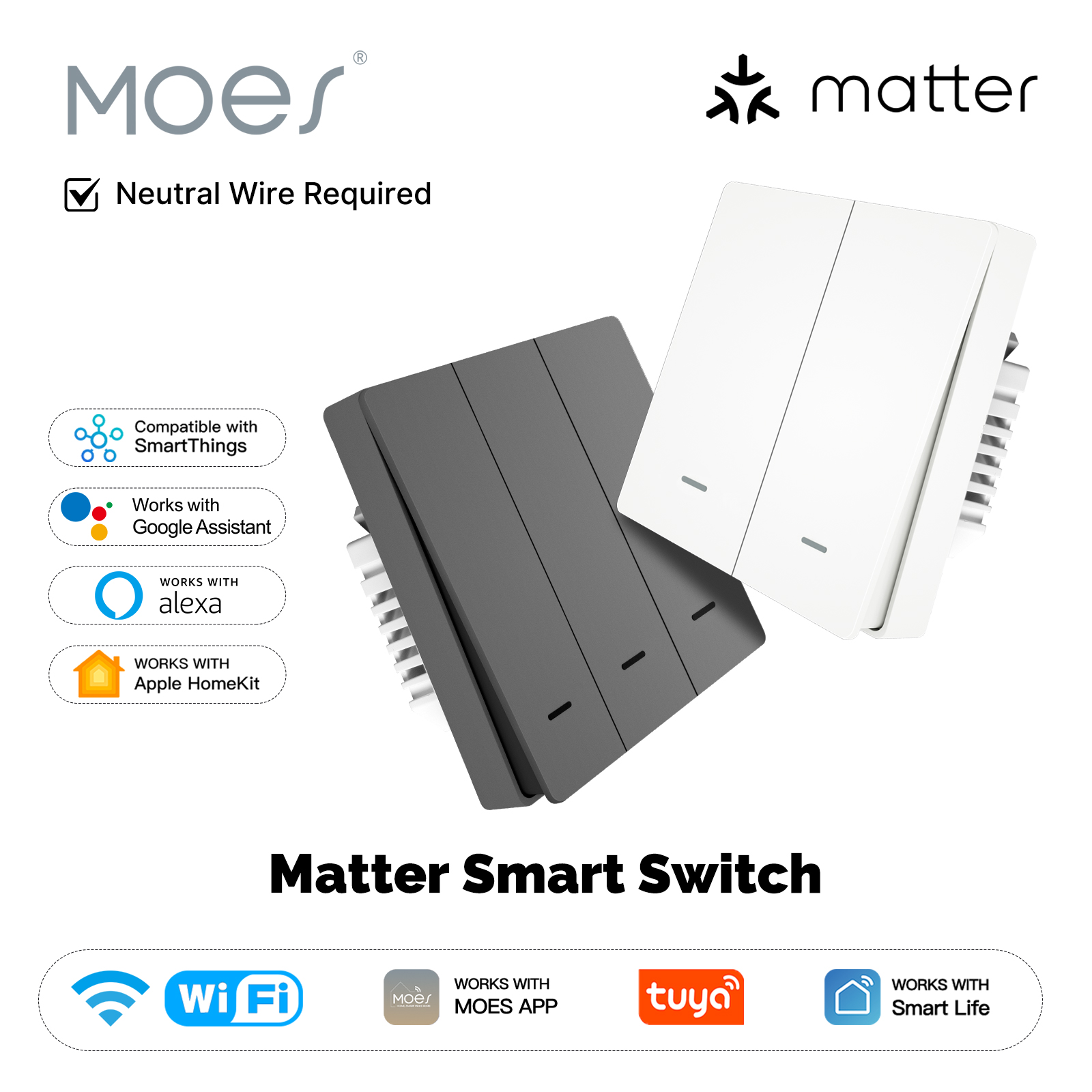 Smart Home Group - MOES Matter Tuya WiFi Smart Light