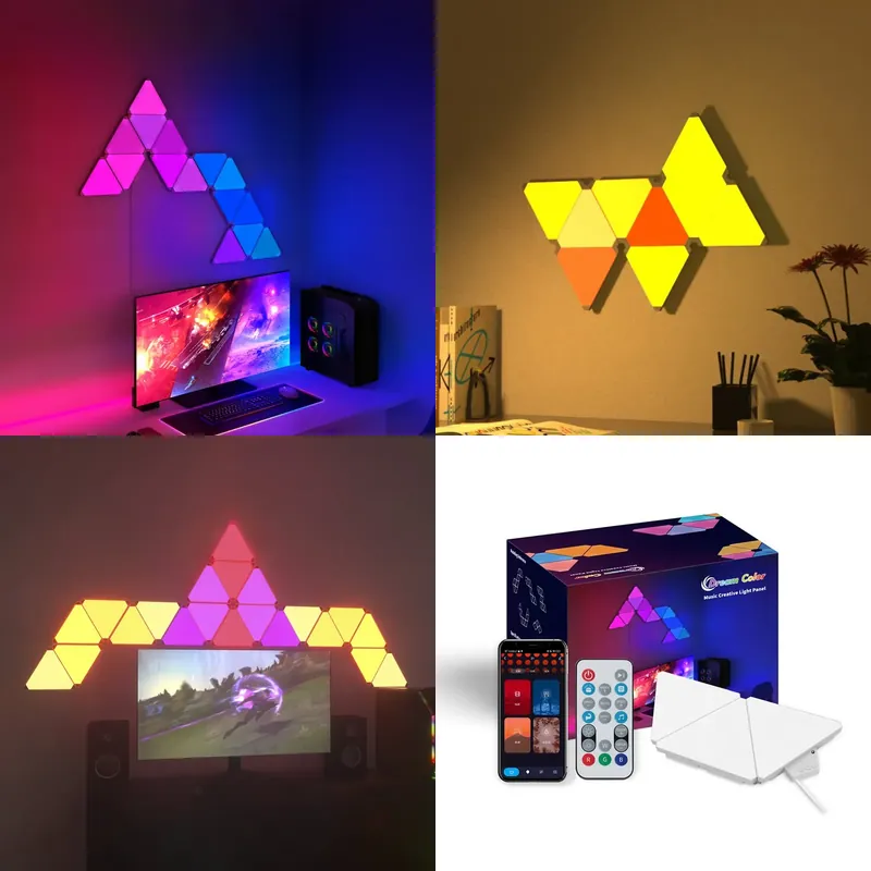 Smart Home Panel - Banqcn Triangle LED Gaming Setup RGB