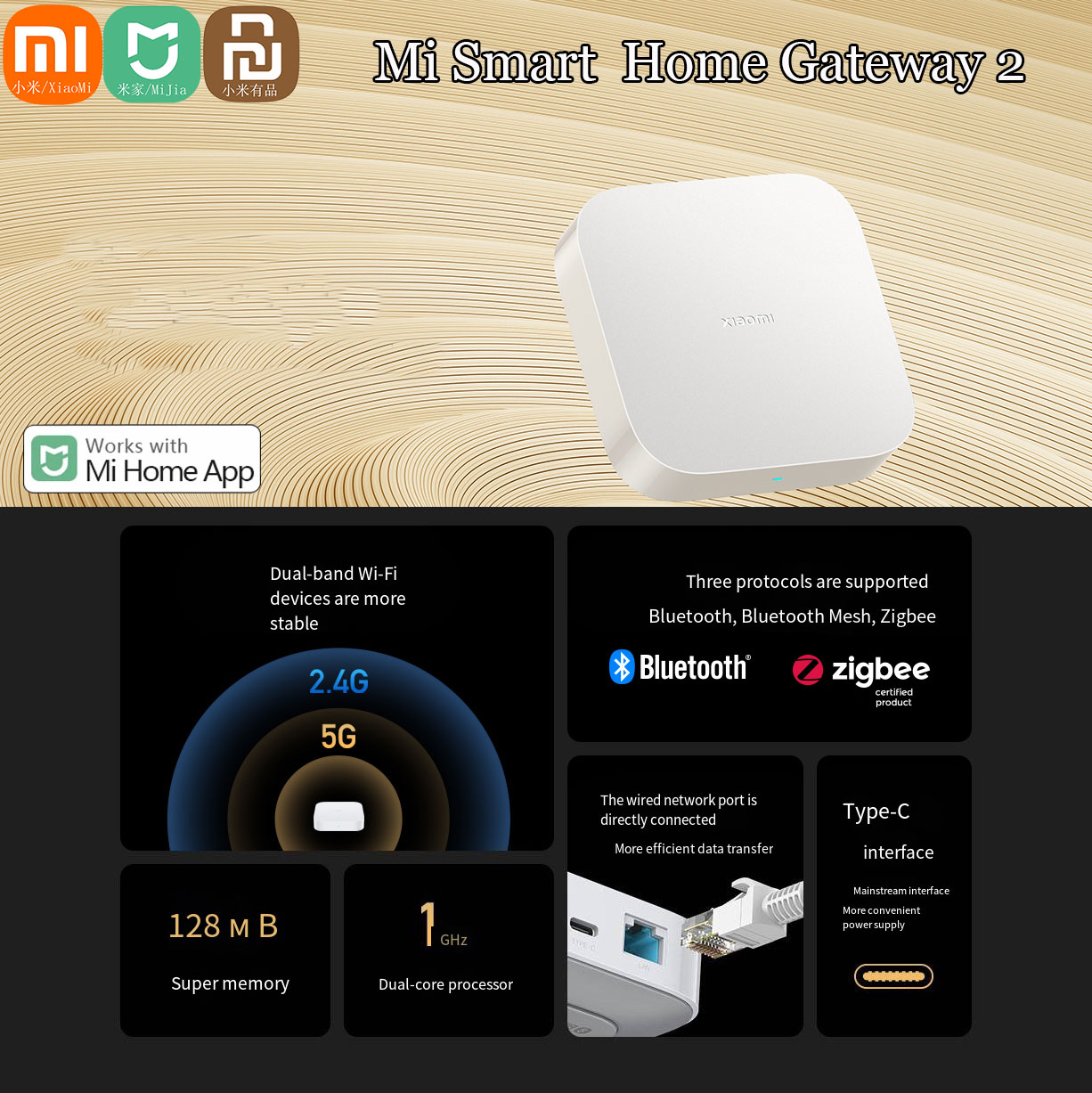 Chính Hãng Xiaomi Mijia Nhà Th - đánh giá và giá Smart Home Xiaomi Hub 2