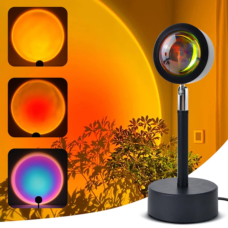 Smart LED Sunset Lamp Colorful - đánh giá và giá Smart Home Networking