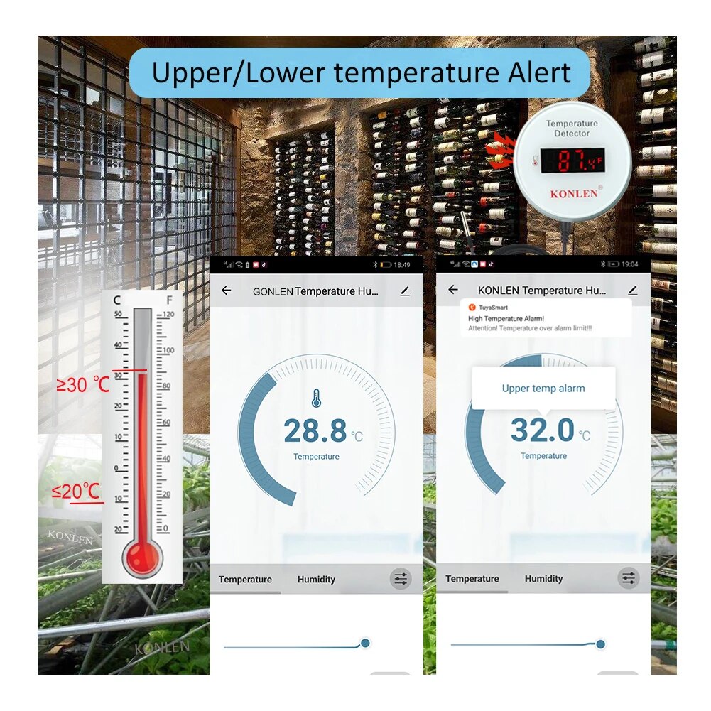 KONLEN Tuya Wifi Temperature S - đánh giá và giá Smart Home Green