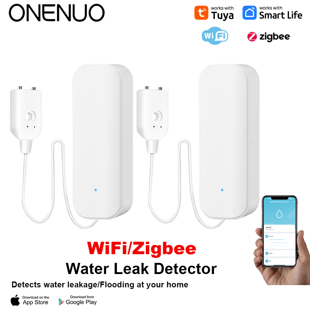 WiFi/Zigbee Water Sensor Tuya  - đánh giá và giá Smart Home Green