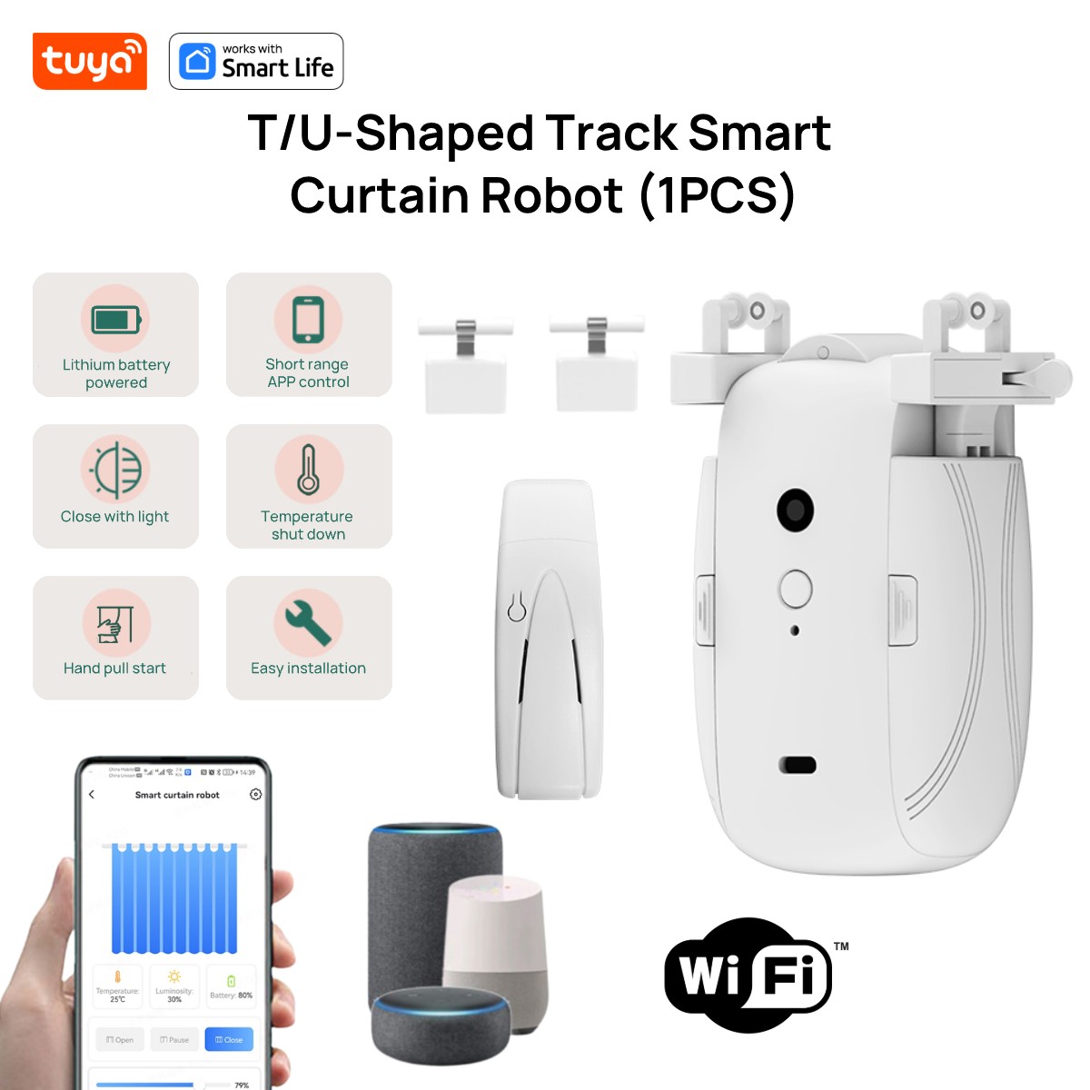 Tuya Smart WiFi Curtain Robot  - đánh giá và giá Smart Home Zentrale