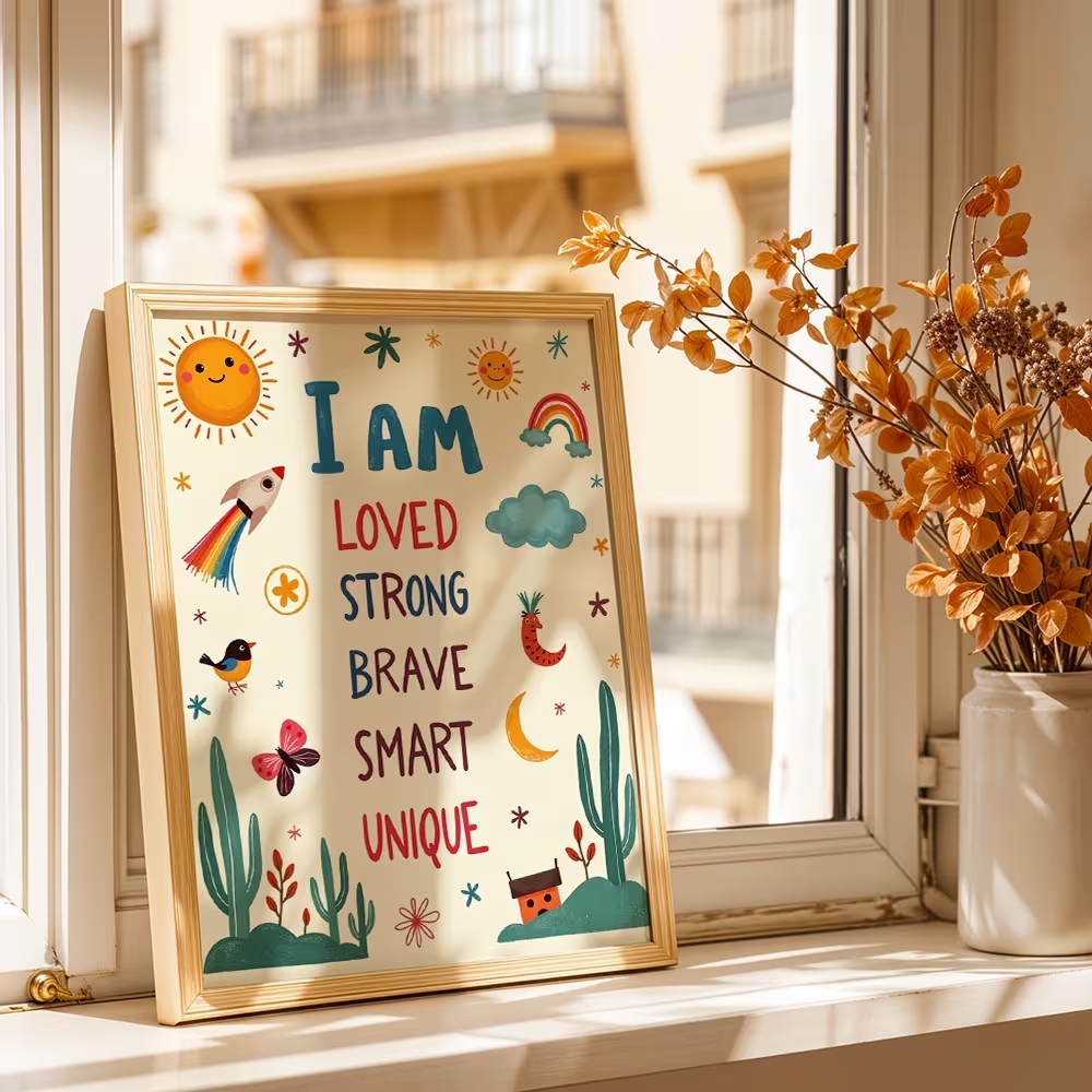 Colorful I Am Loved Strong Bra - đánh giá và giá Smart Home Poster