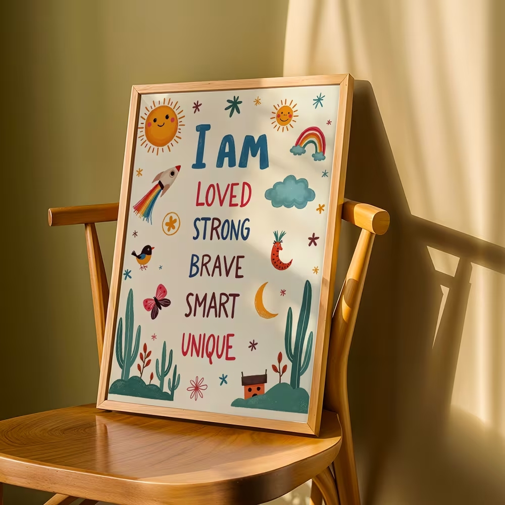 Colorful I Am Loved Strong Bra - đánh giá và giá Smart Home Poster
