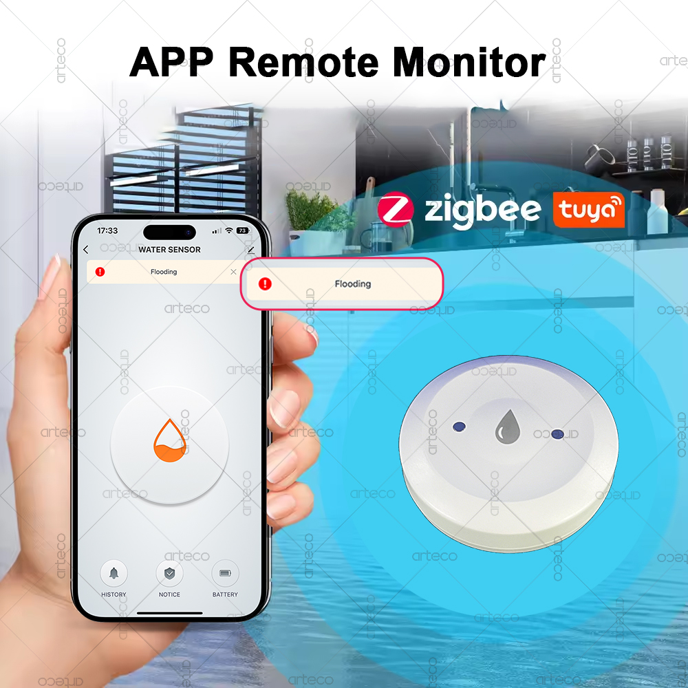 Tuya Smart Zigbee Water Sensor - đánh giá và giá Smart Home Zentrale