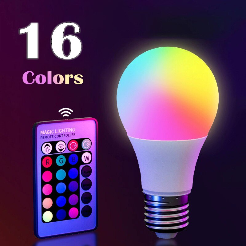 E27 220V 16 Colors RGB Bulb LE - đánh giá và giá Smart Bulb