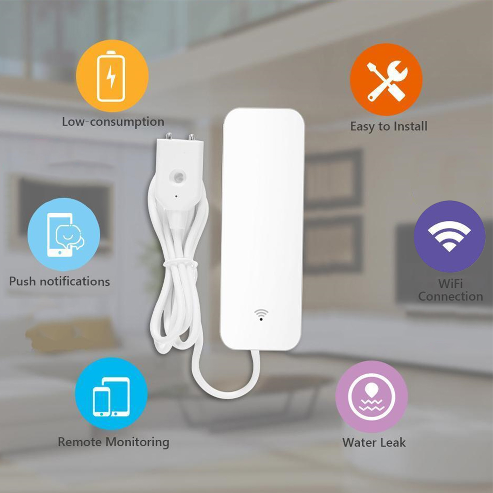 Tuya WiFi Nước Rò Rỉ Cảm Biến  - đánh giá và giá Smart Home Green