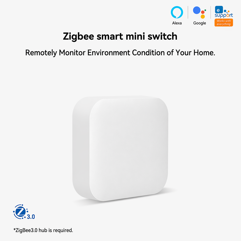 Mini Wireless Switch ZigBee Em - đánh giá và giá Smart Home Simple