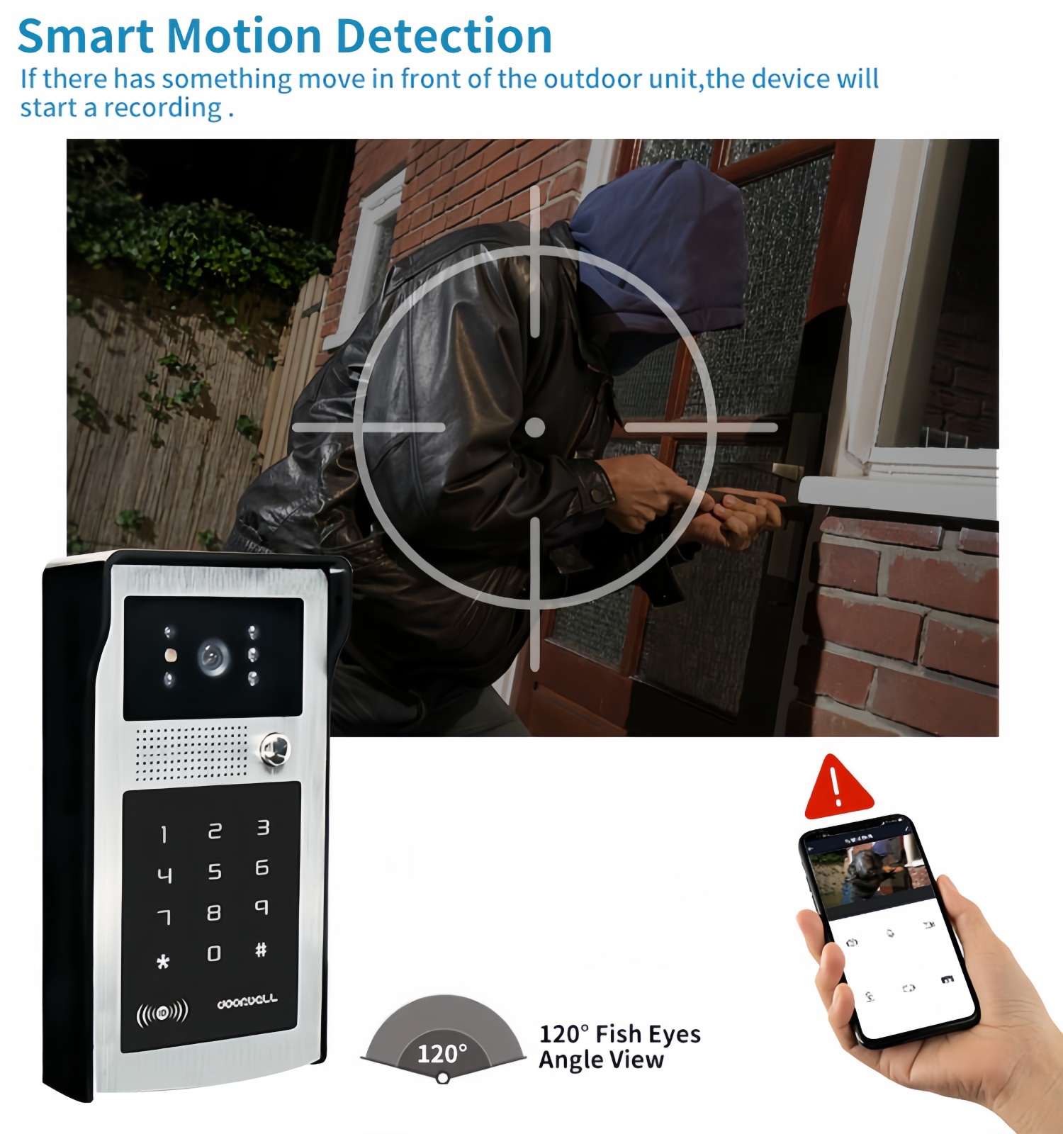 TUYA WIFI video intercom doorb - đánh giá và giá Smart Home Video