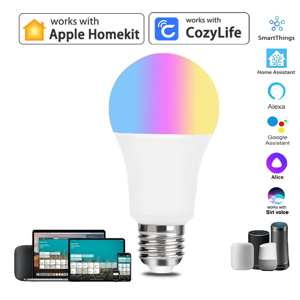 9W WiFi Homekit Light Lamp E27 - đánh giá và giá Smart Home Group