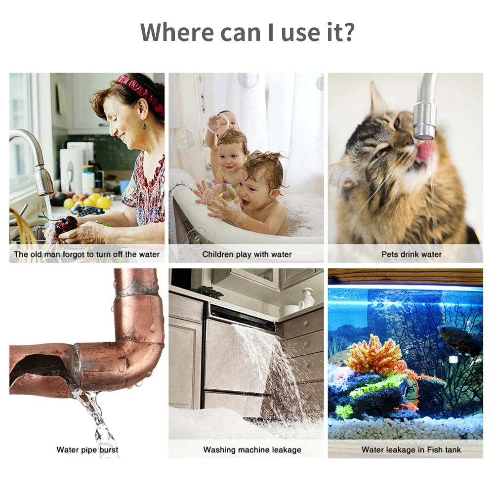 Tuya WiFi Zigbee Water Sensor  - đánh giá và giá Smart Home Green