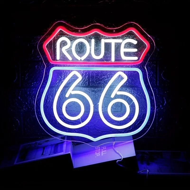 Historic Route 66 Neon Sign Ho - đánh giá và giá Smart Home Poster
