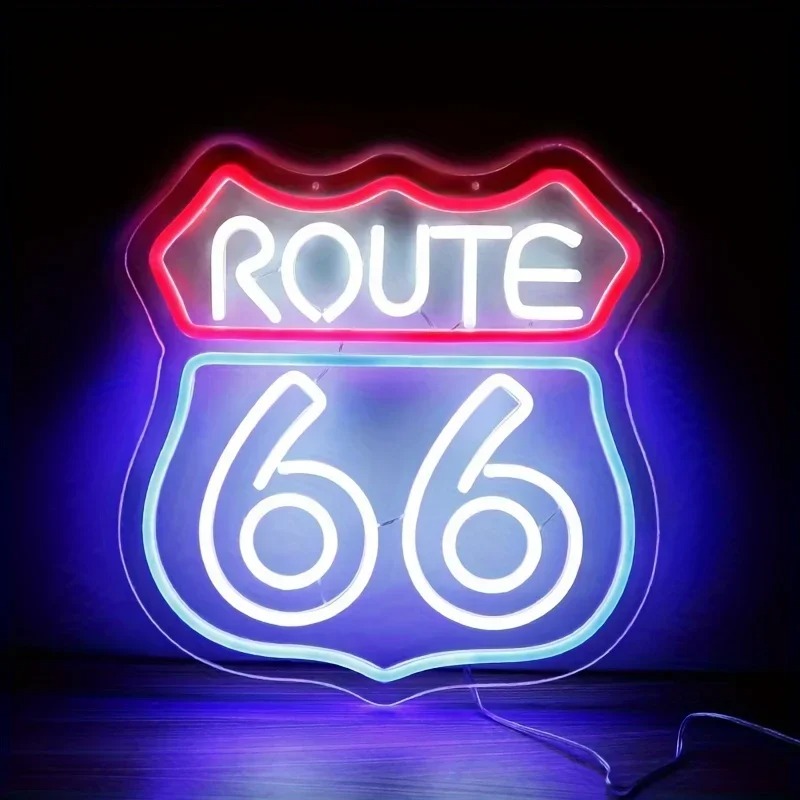 Historic Route 66 Neon Sign Ho - đánh giá và giá Smart Home Poster