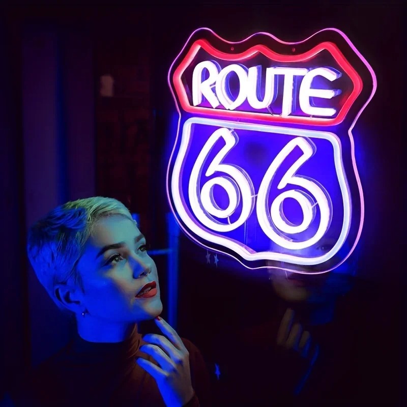 Historic Route 66 Neon Sign Ho - đánh giá và giá Smart Home Poster
