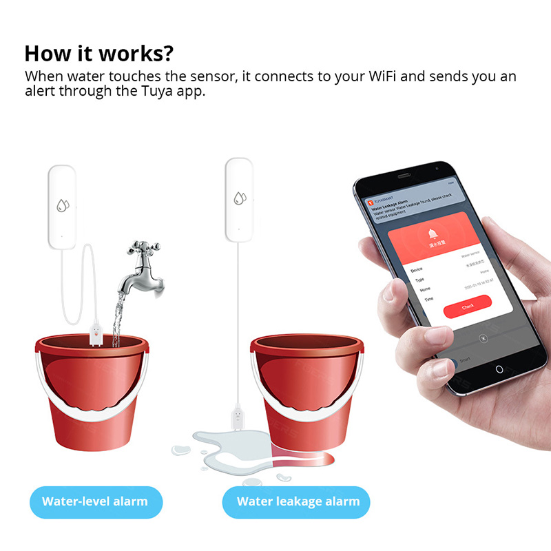 Tuya WiFi Water Leakage Alarm  - đánh giá và giá Smart Home Green
