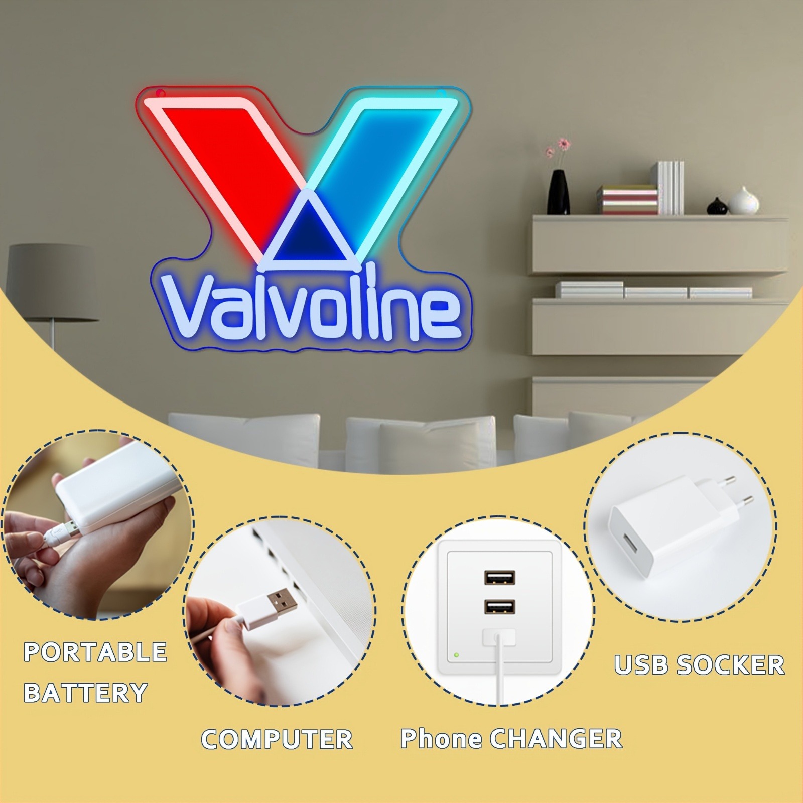 Valvoline Engine Oil Neon Sign - đánh giá và giá Smart Home Poster