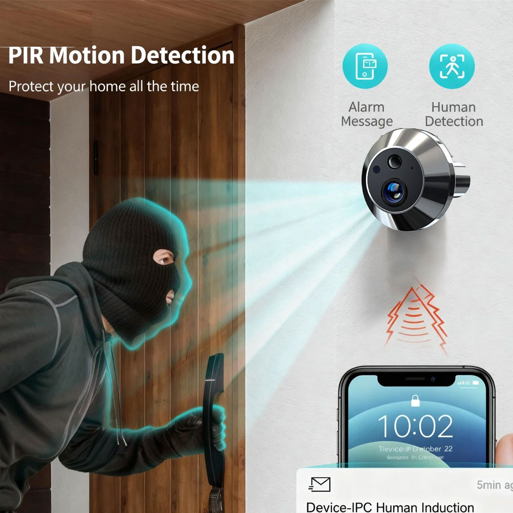 Smart Peephole Doorbell Camera - đánh giá và giá Smart Home Video Doorbell App