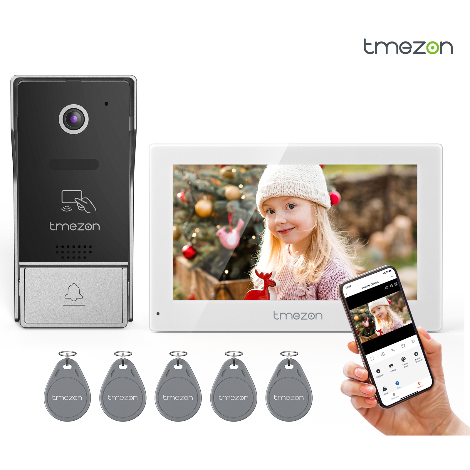 TMEZON 7 Inch 1080P Màn Hình T - đánh giá và giá Smart Home Video Doorbell App