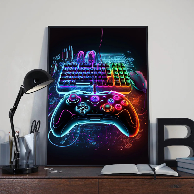 Neon Pop Cool Gaming Wall Art  - đánh giá và giá Smart Home Poster