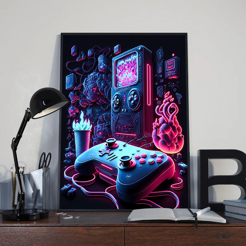 Neon Pop Cool Gaming Wall Art  - đánh giá và giá Smart Home Poster