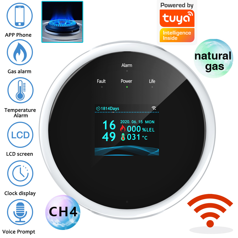 2.4G WiFi Gas Alarm Sensor Com - đánh giá và giá Smart Home Networking