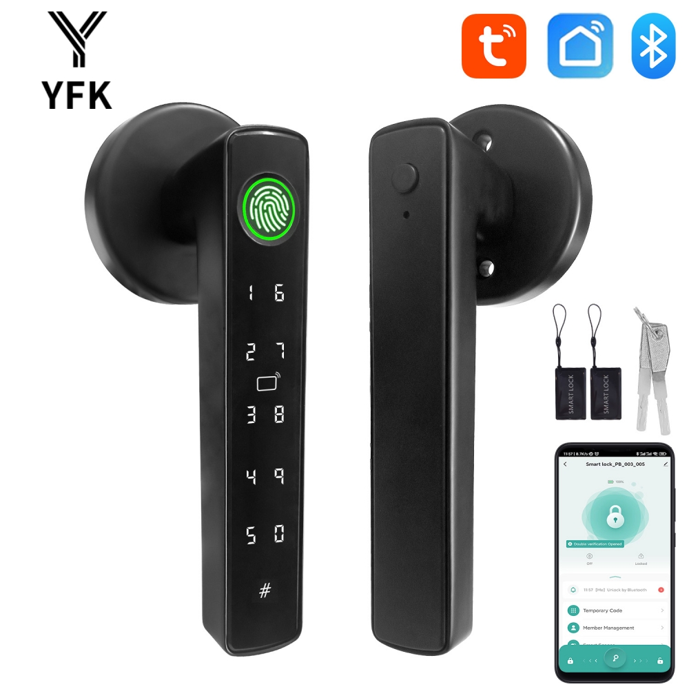 YFK Tuya 5-in-1 Smart Door Han - đánh giá và giá Smart Home Green