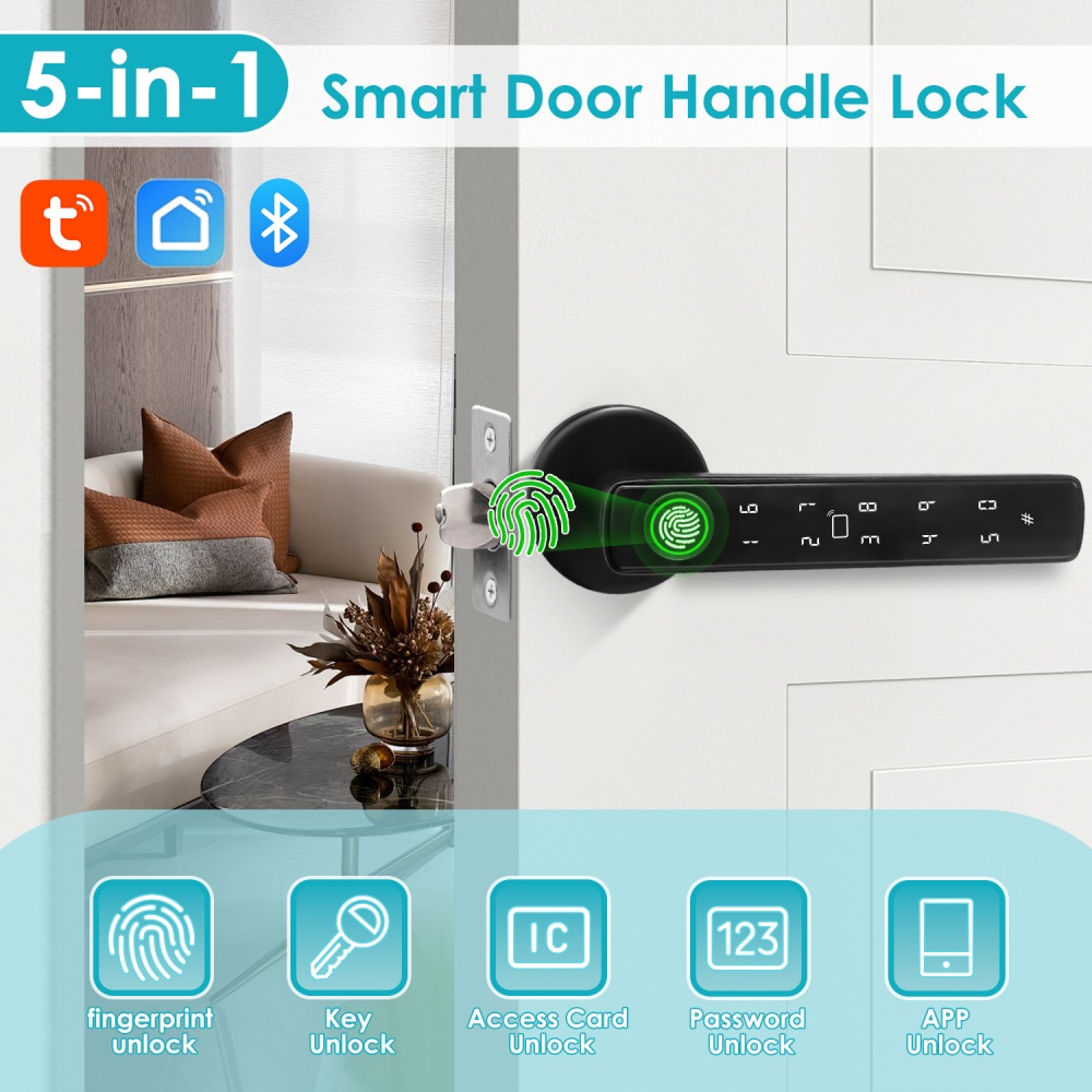 YFK Tuya 5-in-1 Smart Door Han - đánh giá và giá Smart Home Green