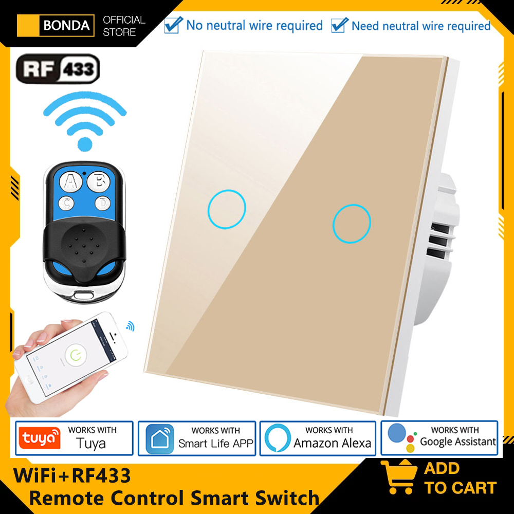 Tuya EU WiFi+RF433 Smart Remot - đánh giá và giá Smart Home Remote Control