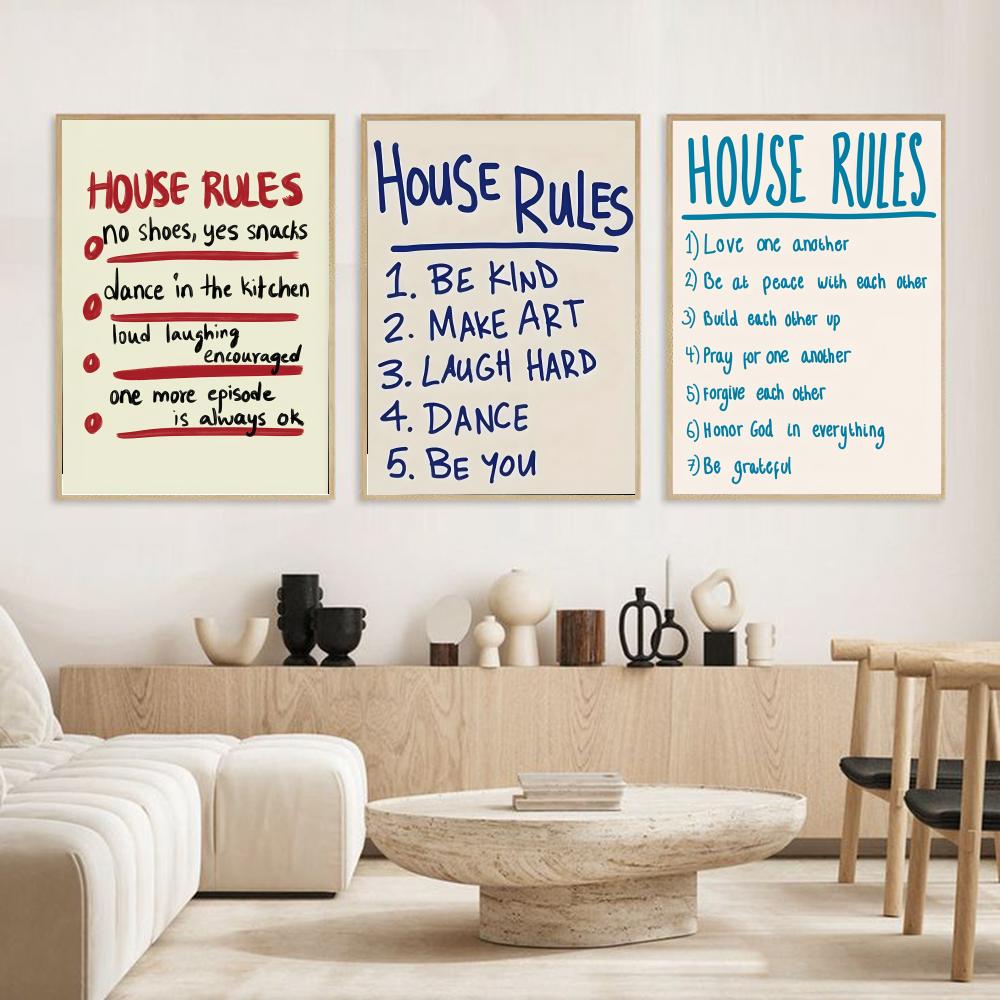 house rules Poster Modern and  - đánh giá và giá Smart Home Poster