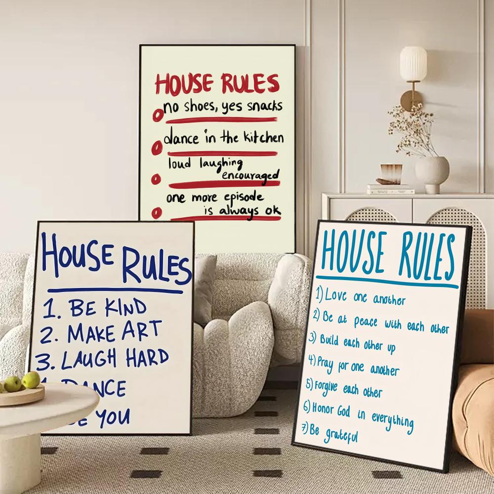 house rules Poster Modern and  - đánh giá và giá Smart Home Poster