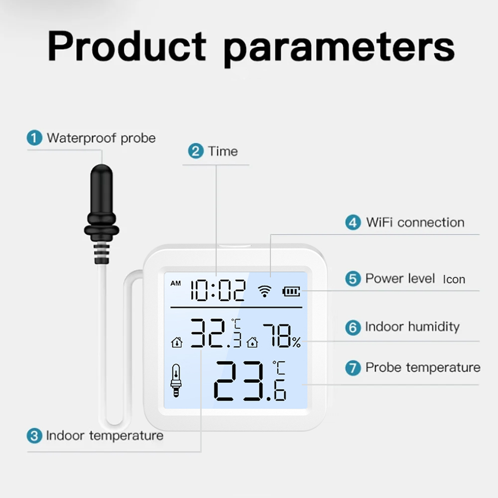 WiFi Humidity Temperature Sens - đánh giá và giá Smart Home Networking