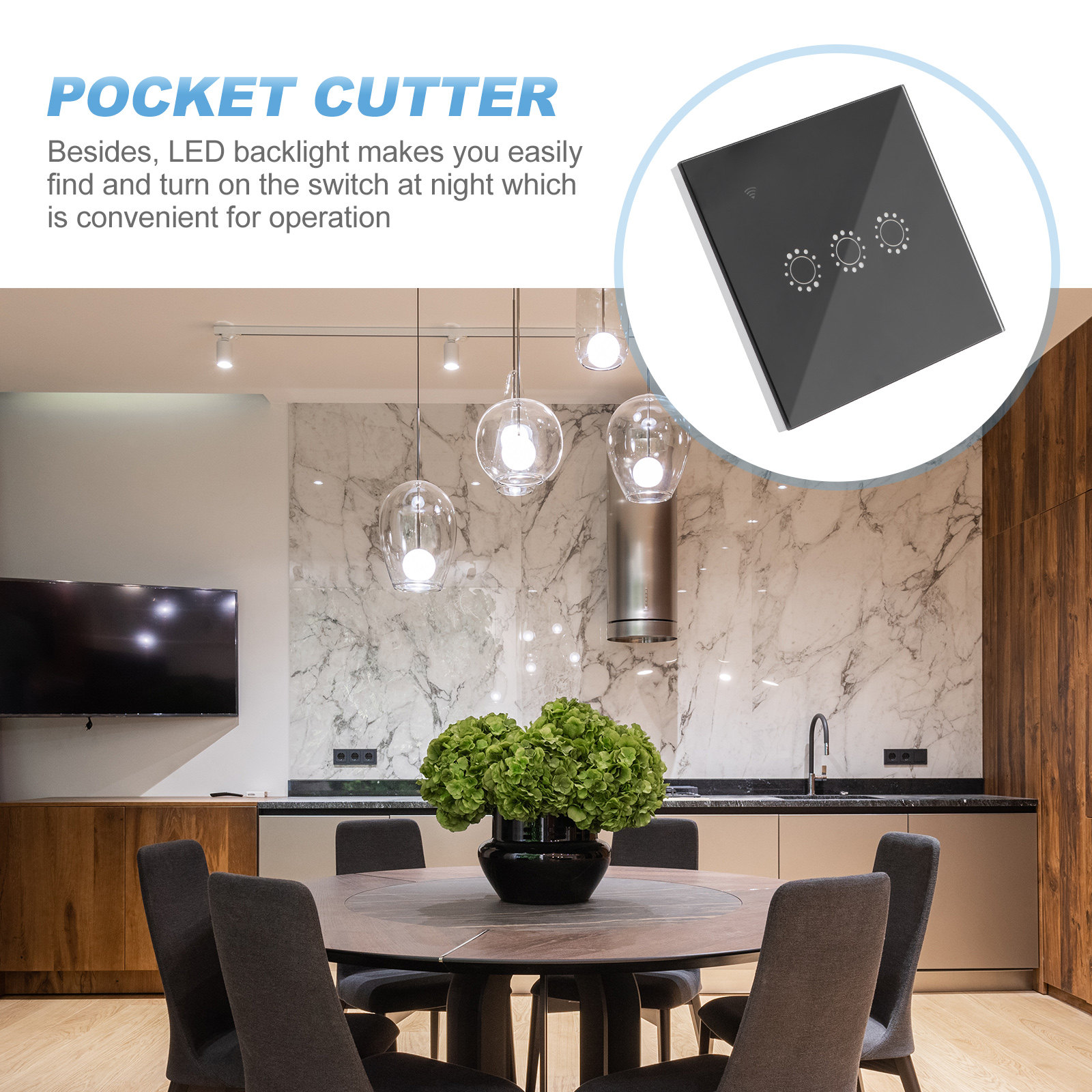Wireless WiFi Touch Switch Pan - đánh giá và giá Smart Home Panel