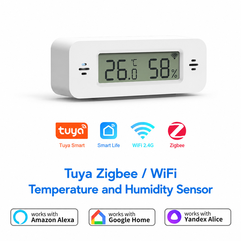 Tuya Zigbee WiFi Mini Temp & H - đánh giá và giá Smart Home Simple